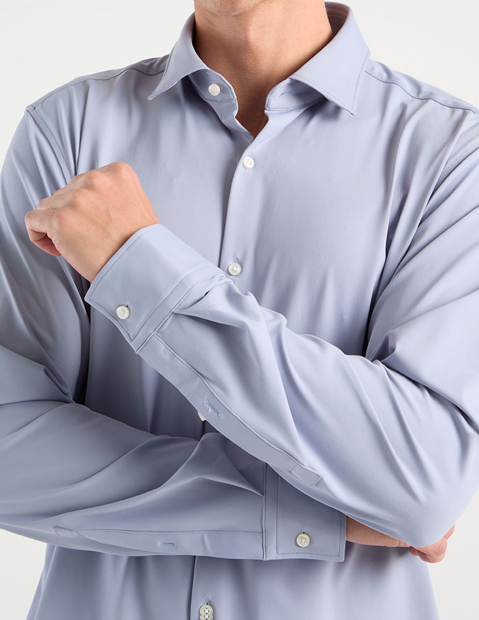 Camisa casual manga larga para hombre 4