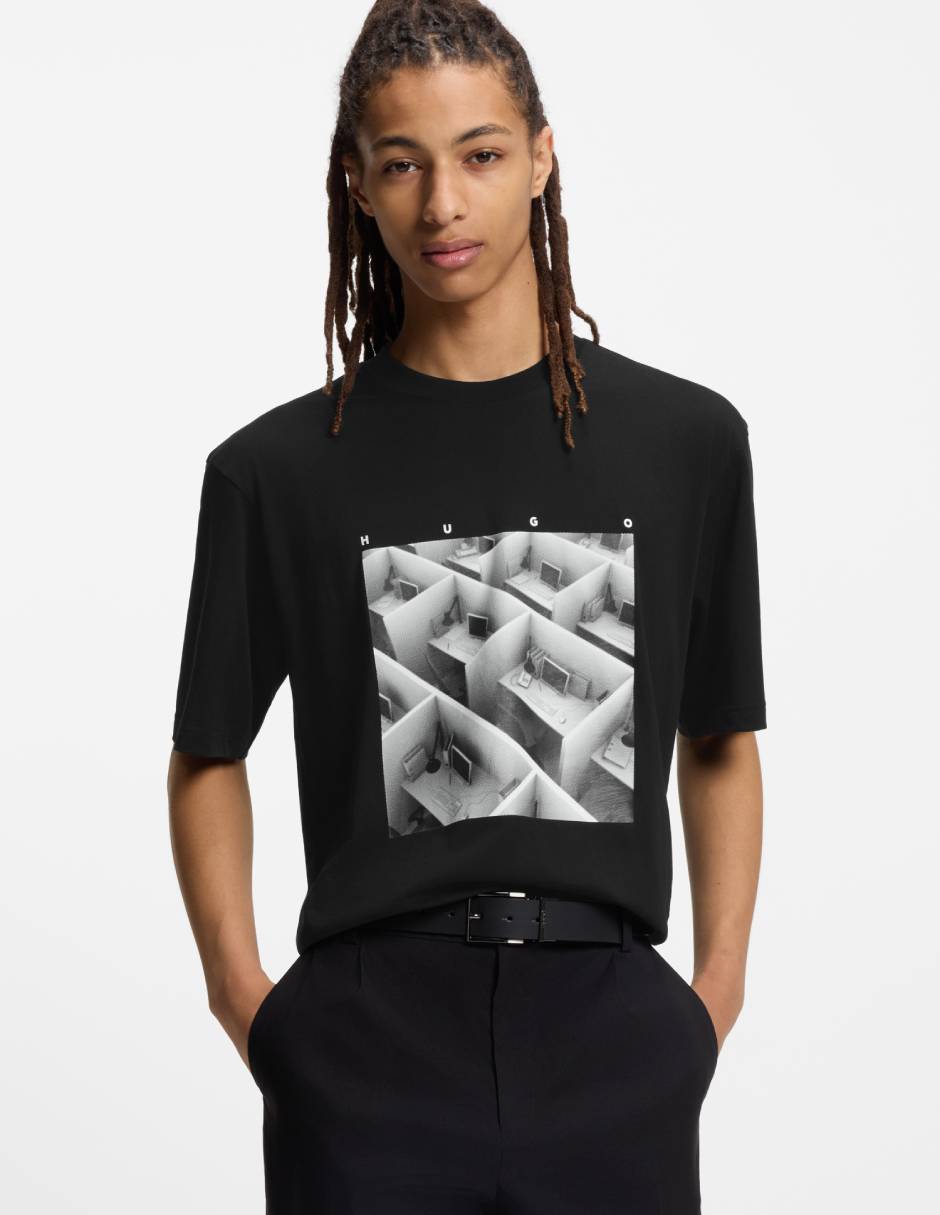 Playera cuello redondo para hombre