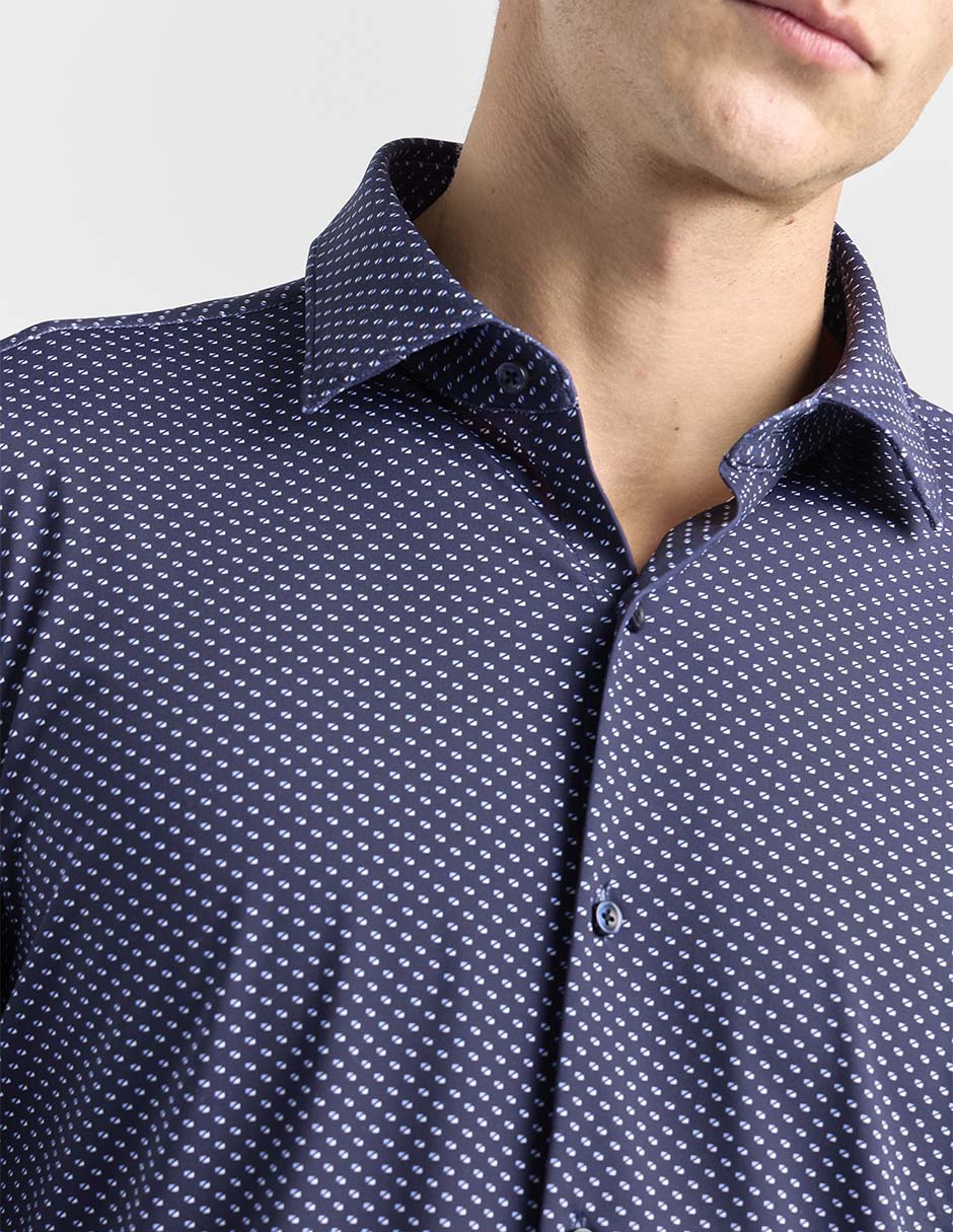 Camisa casual manga larga para hombre 4
