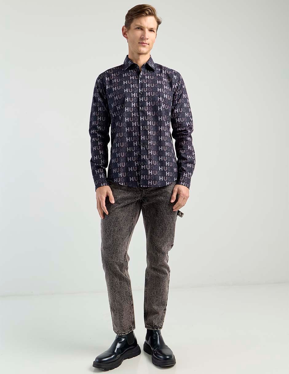 Camisa casual de algodón manga larga para hombre 2