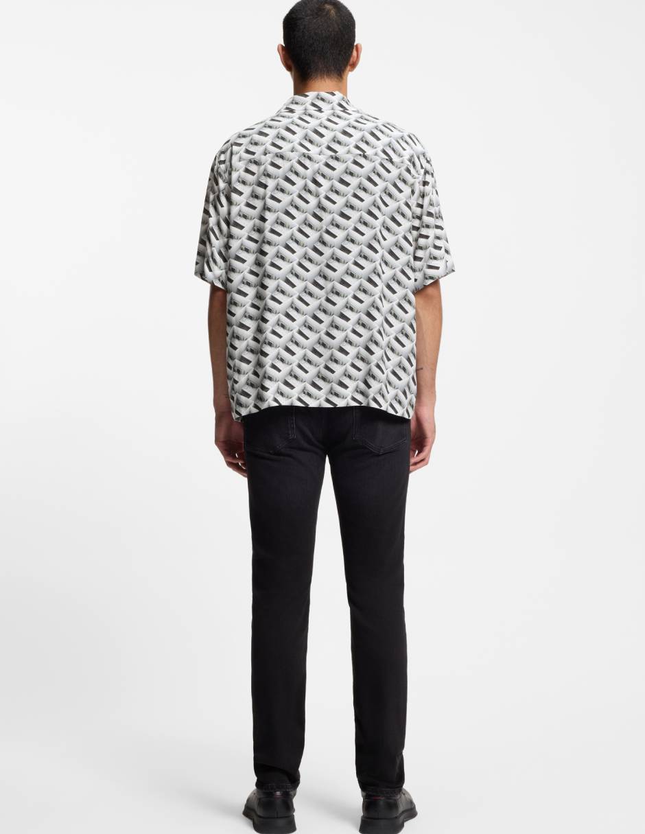 Camisa casual manga corta para hombre 6