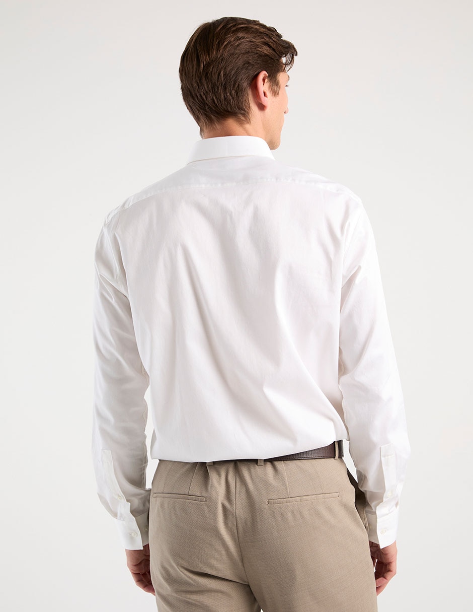 Camisa de vestir de algodón manga larga para hombre 6