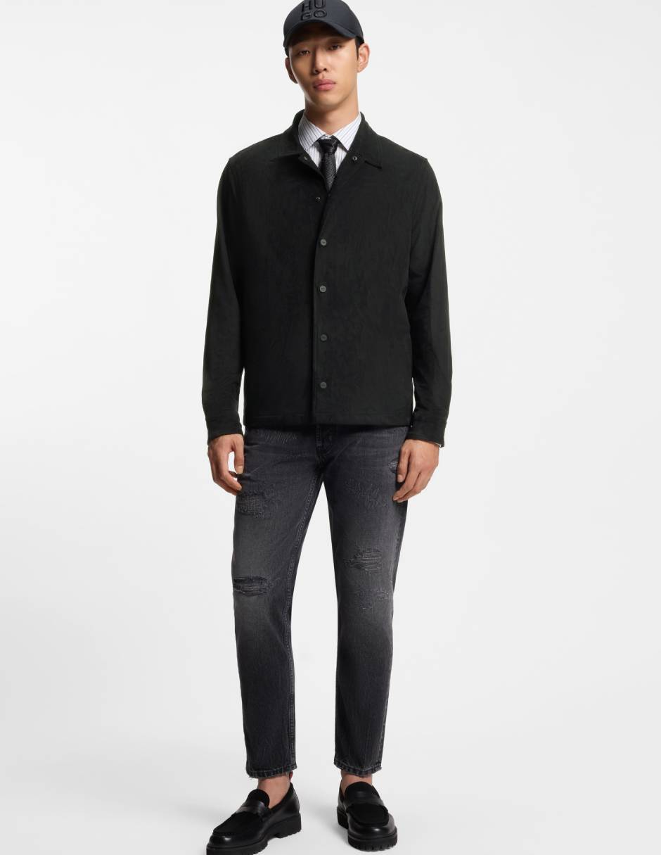 Sobrecamisa casual manga larga para hombre 3