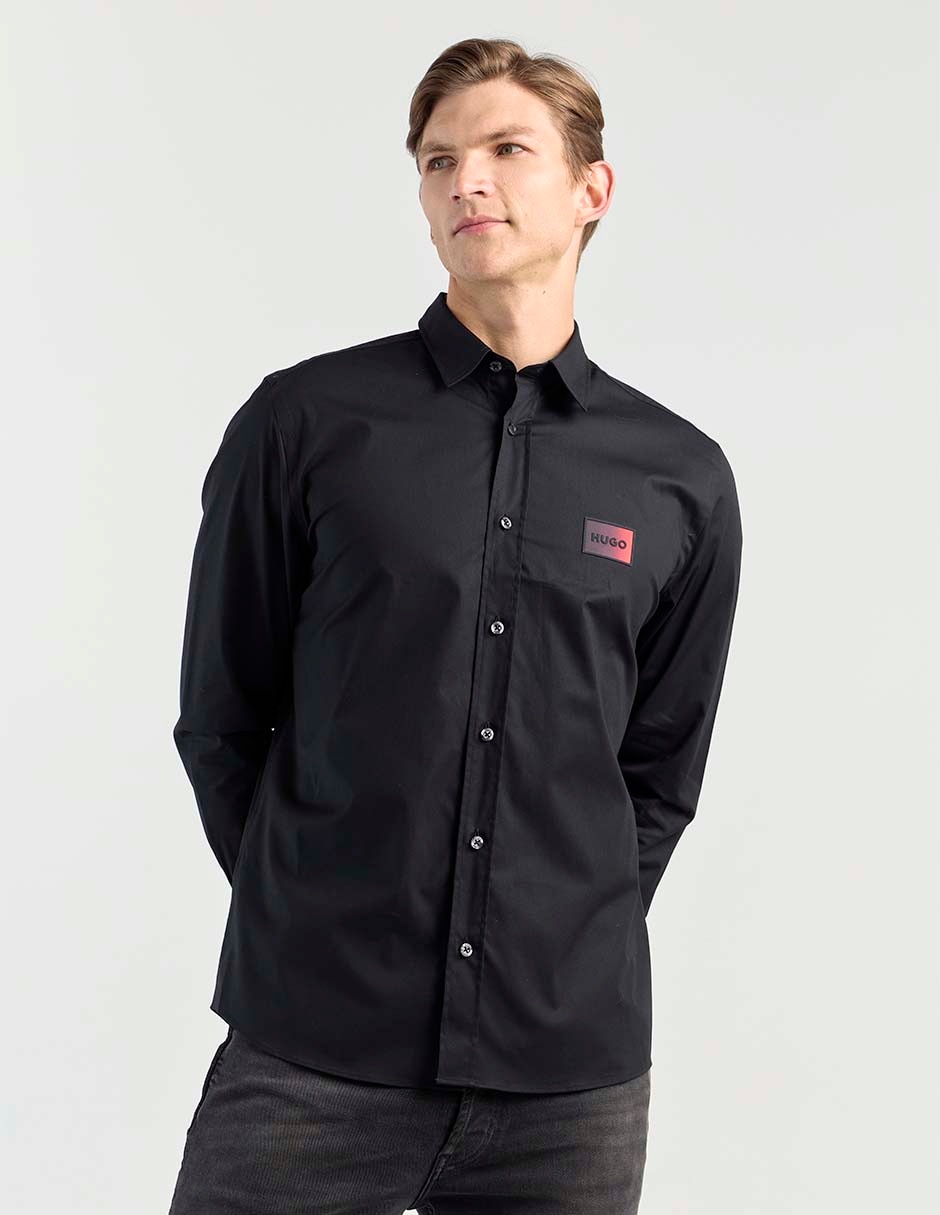Camisa casual de algodón manga larga para hombre Camisa casual de algodón manga larga para hombre