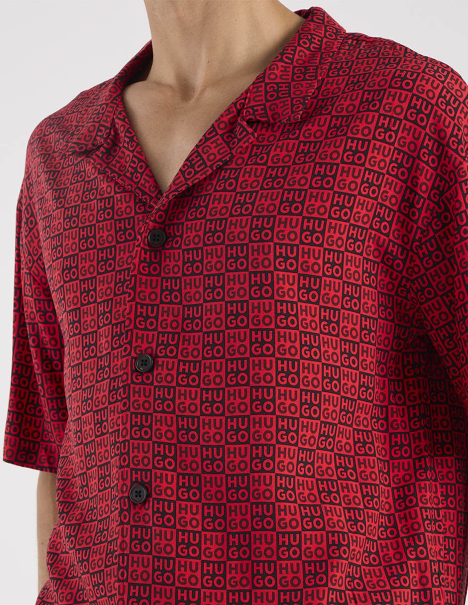 Camisa playa manga corta para hombre 4