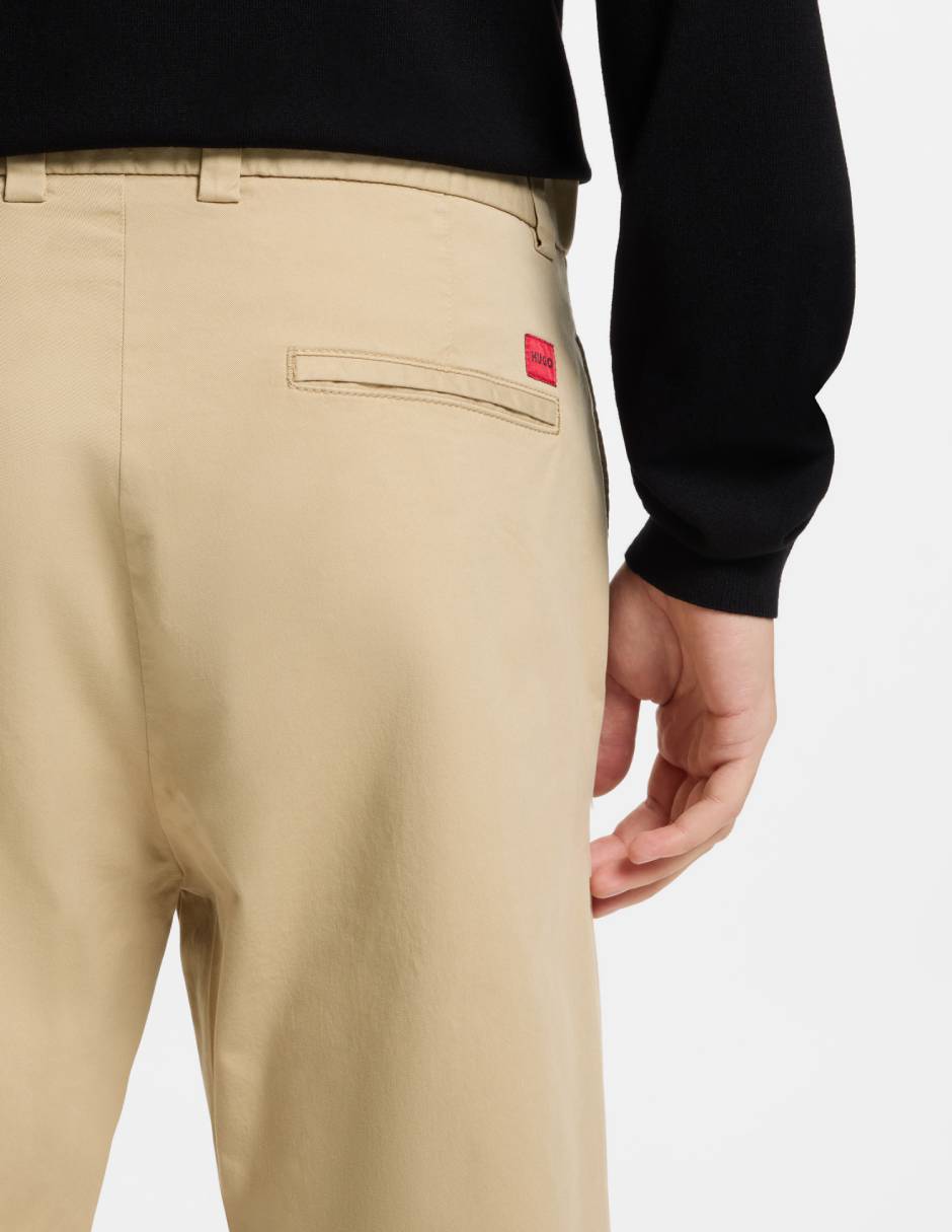 Pantalón casual slim de algodón para hombre 4