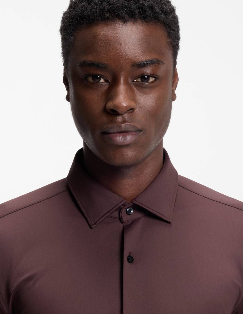 Camisa casual manga larga para hombre 4