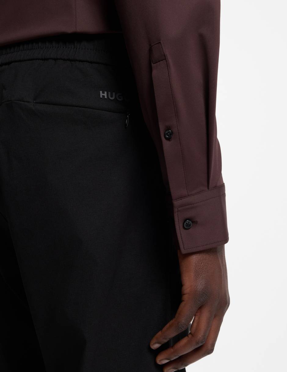 Camisa casual manga larga para hombre 5