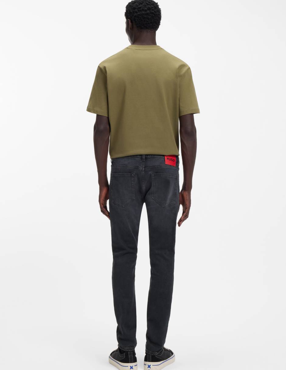 Jeans super skinny lavado medio para hombre 2