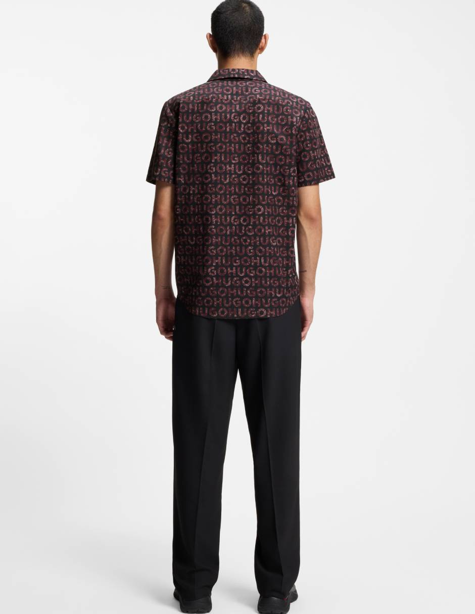 Camisa casual de algodón manga corta para hombre 6