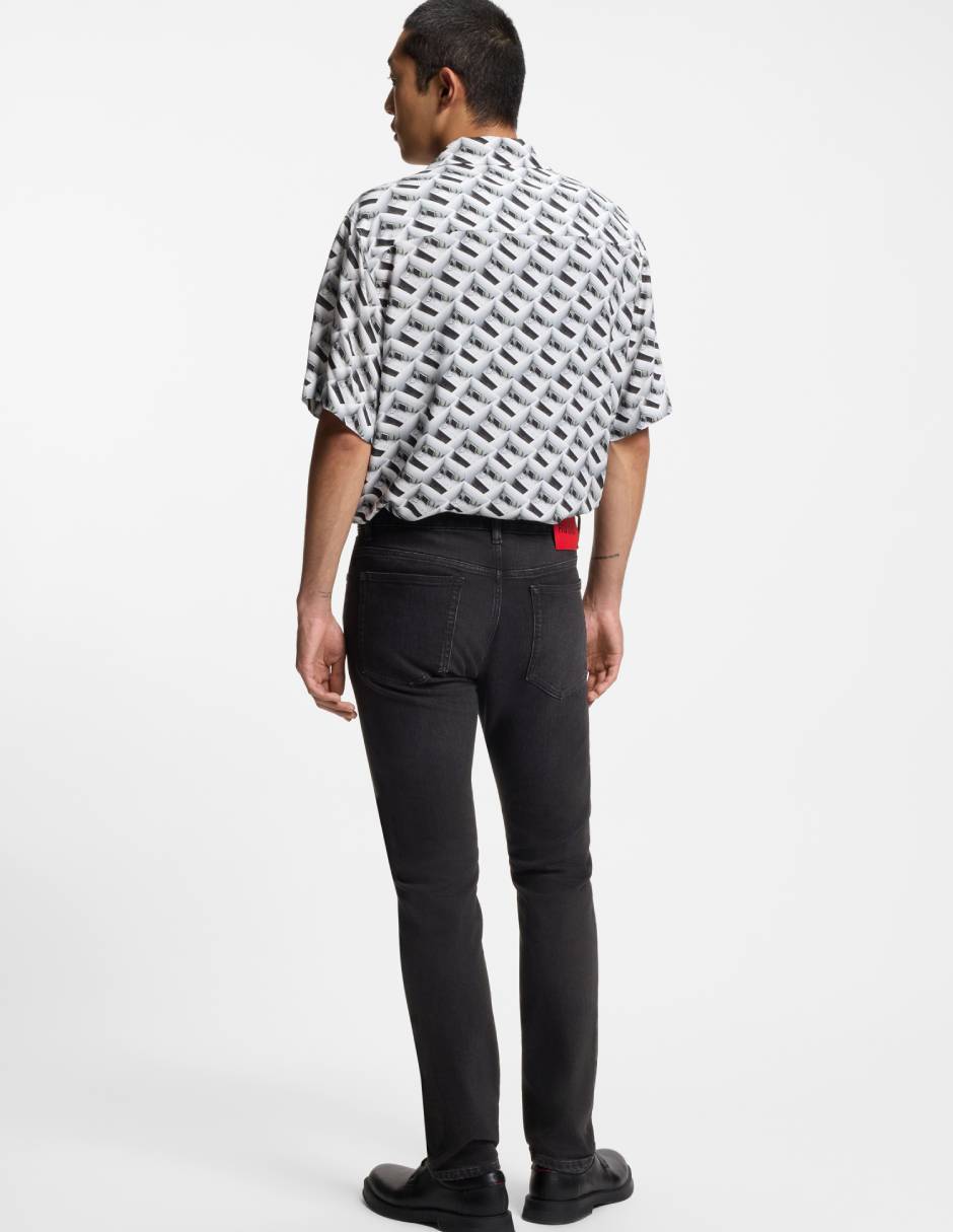 Jeans slim lavado medio para hombre 2