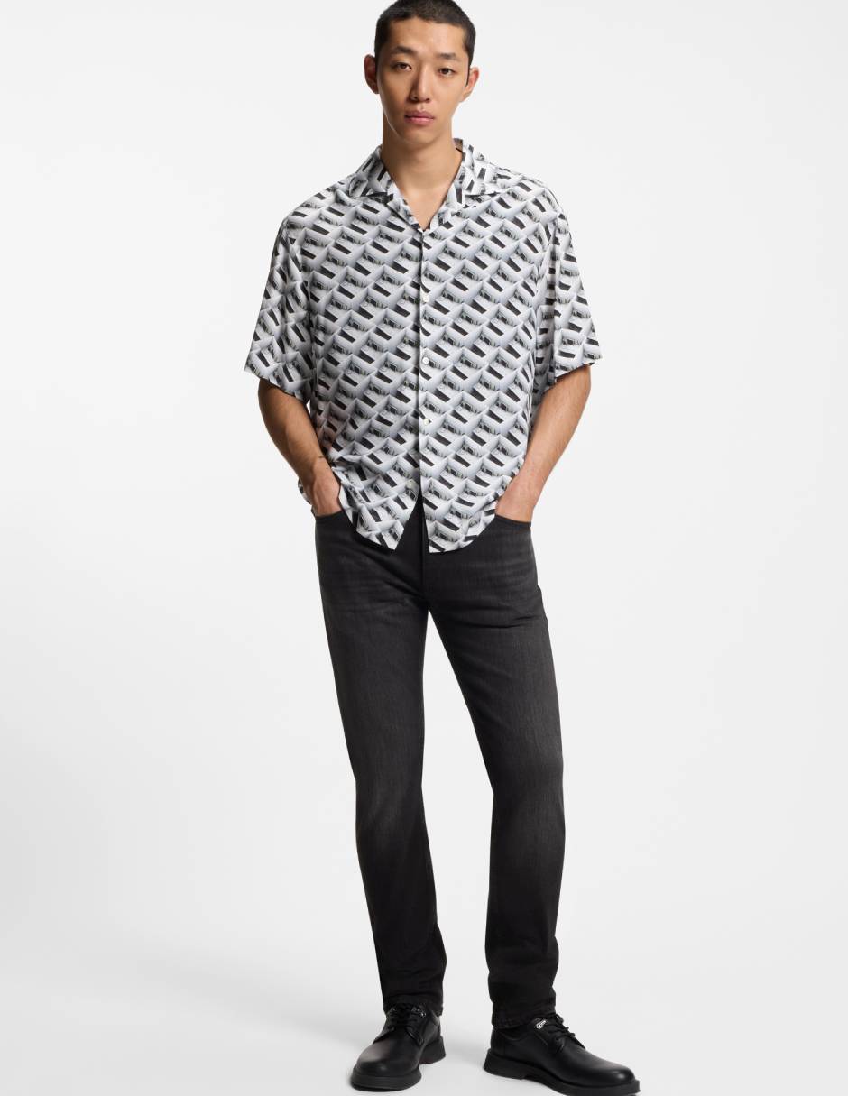 Jeans slim lavado medio para hombre 3