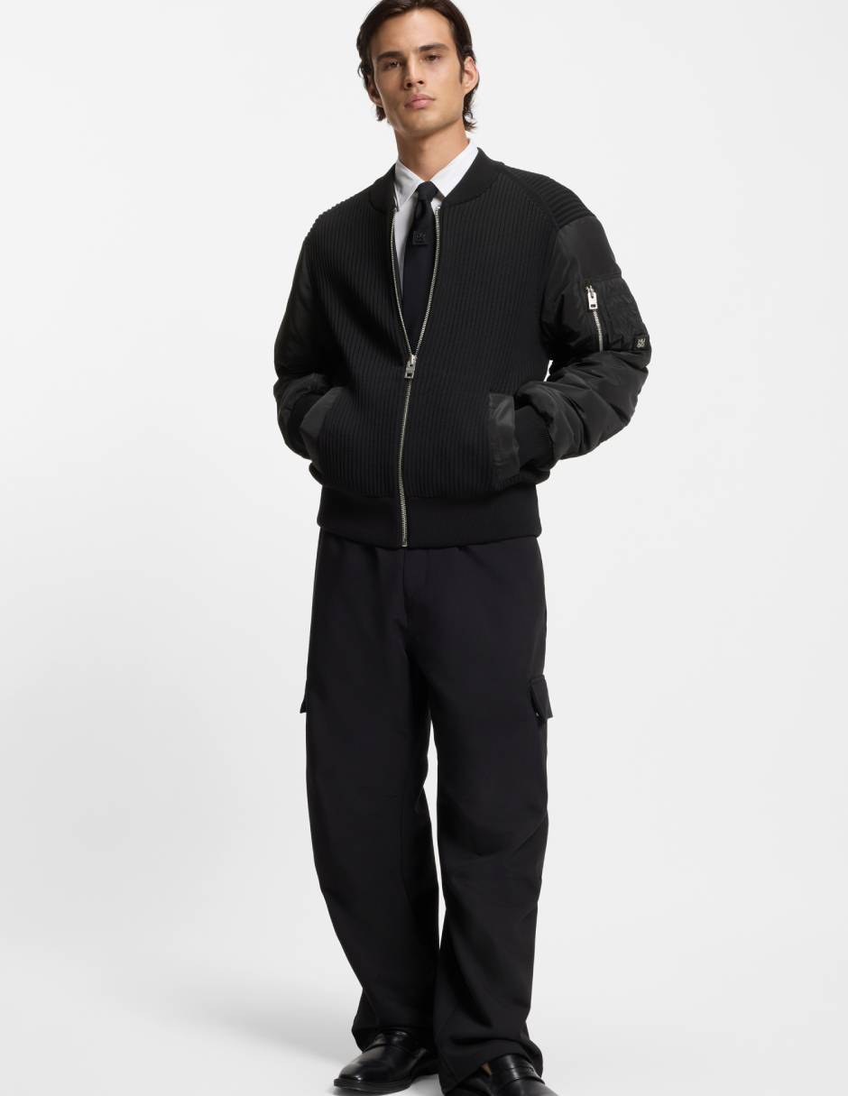 Chamarra bomber con bolsillos para hombre 3
