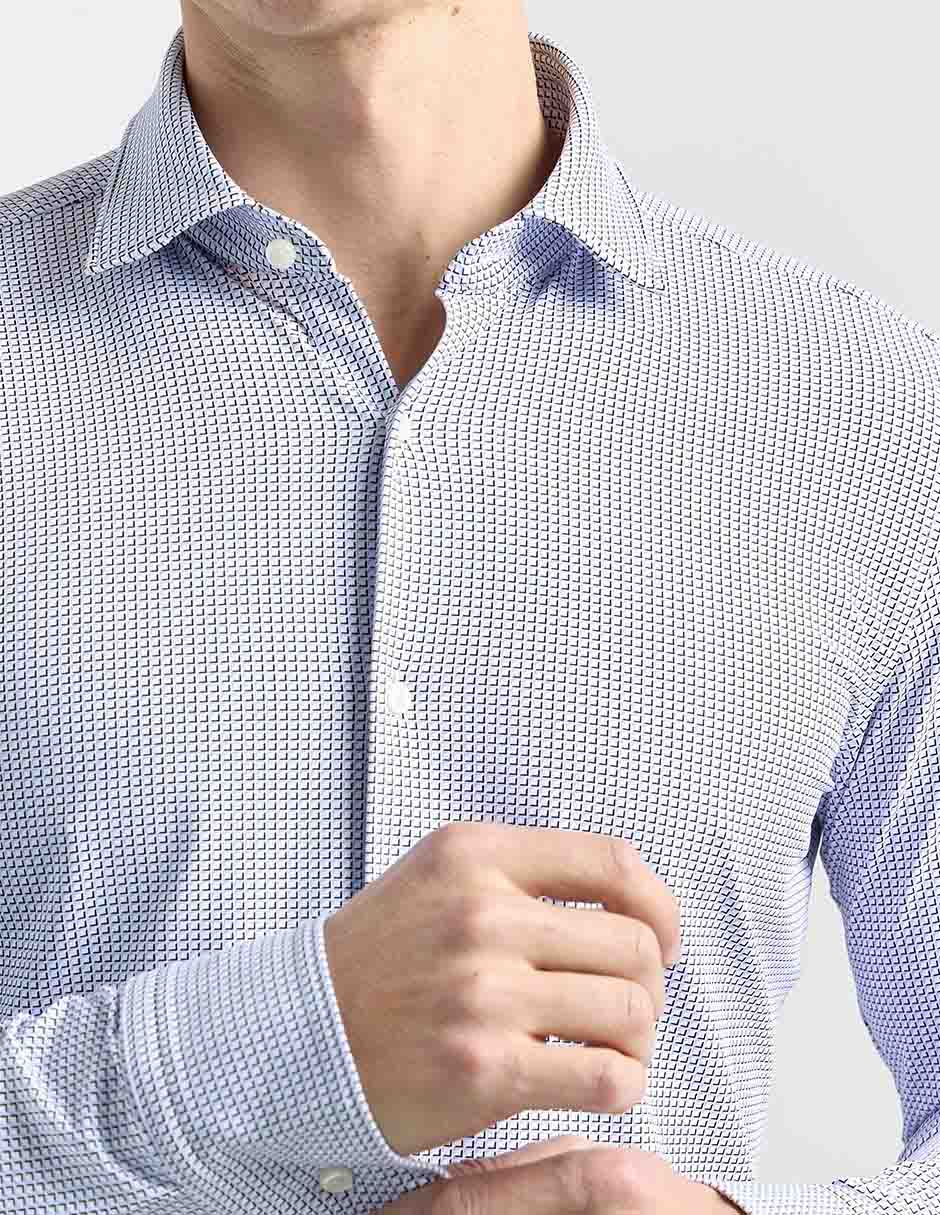 Camisa casual manga larga para hombre 5