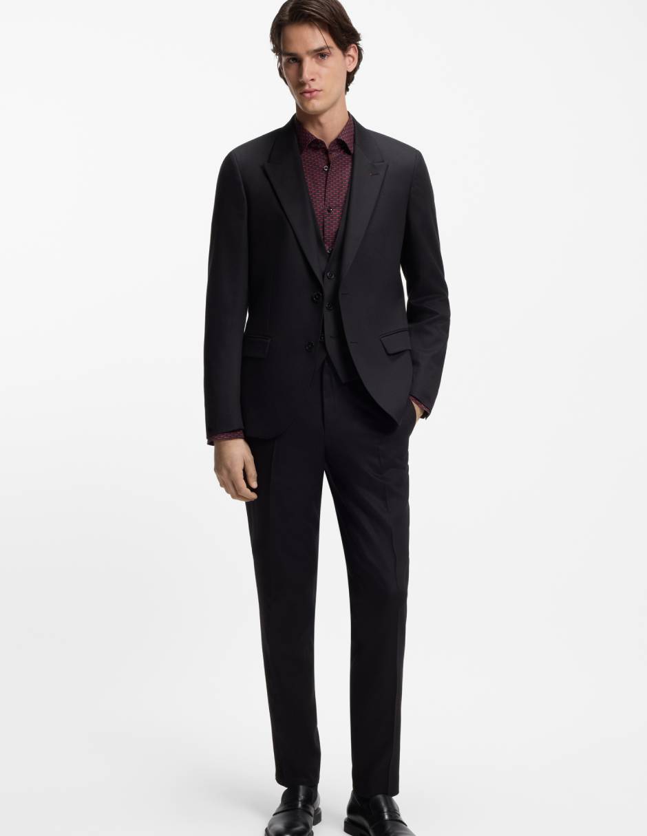 Camisa business casual de algodón manga larga para hombre 3