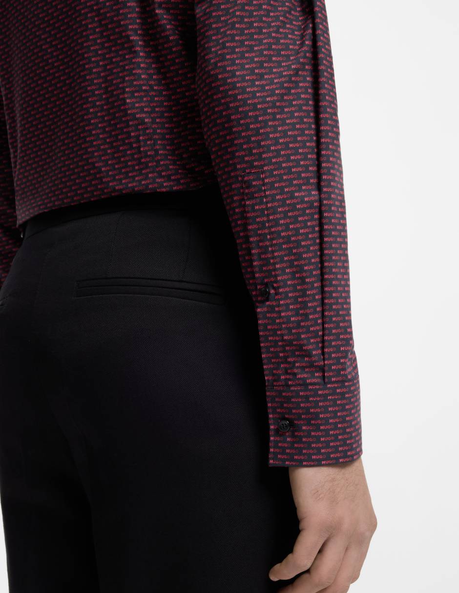Camisa business casual de algodón manga larga para hombre 5