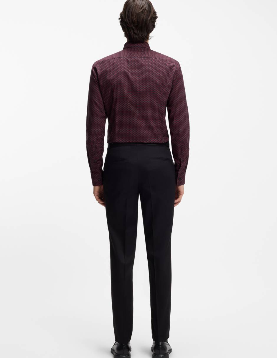 Camisa business casual de algodón manga larga para hombre 6