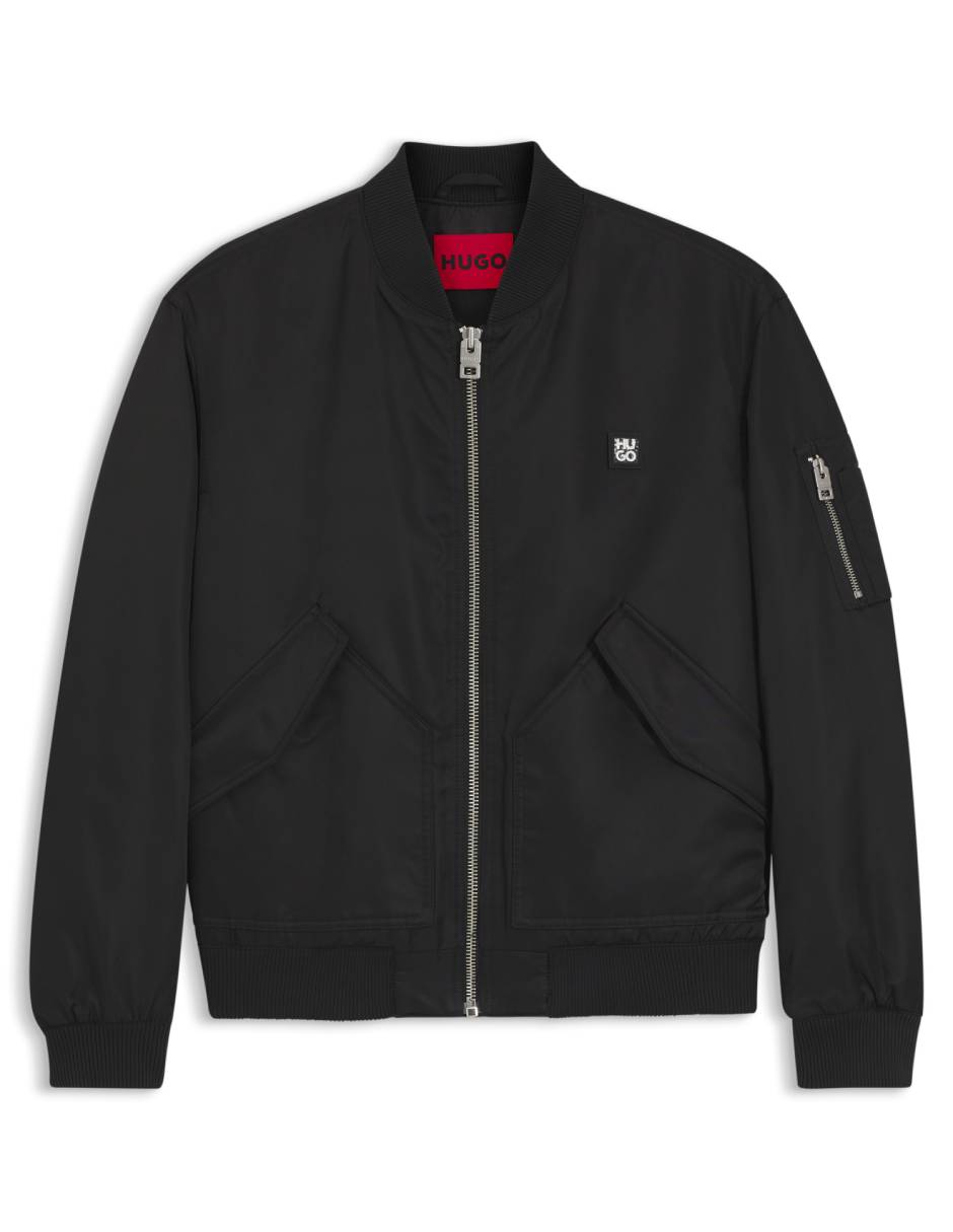 Chamarra bomber impermeable de piel para hombre 2
