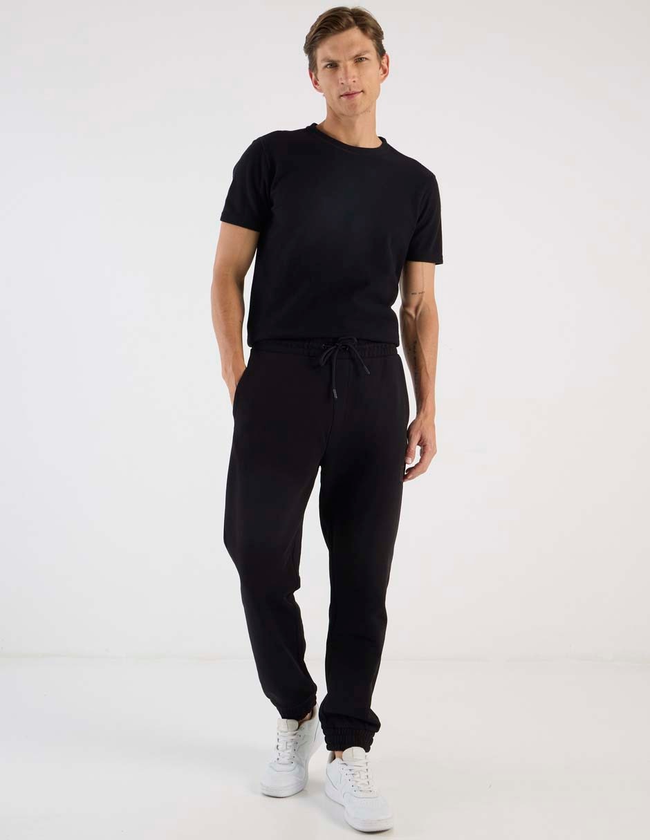 Pants regular con elástico para hombre 2