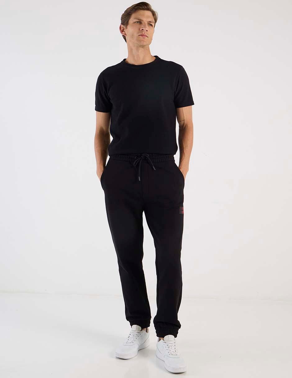 Pants regular con elástico para hombre 3