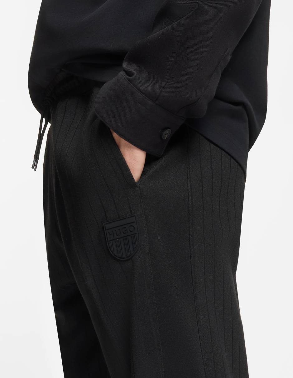 Pants regular con elástico para hombre 5