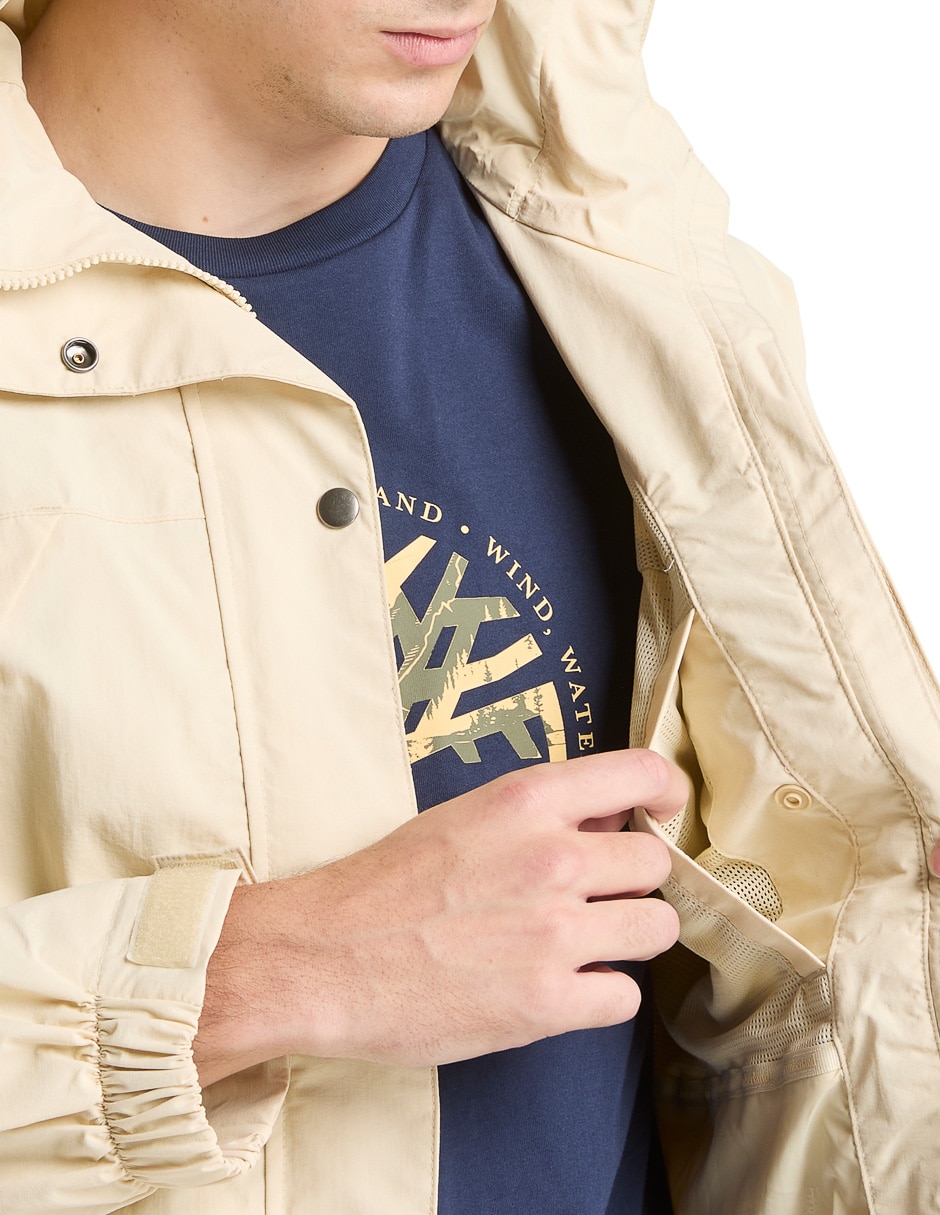 Chamarra bomber impermeable con bolsillos para hombre 4