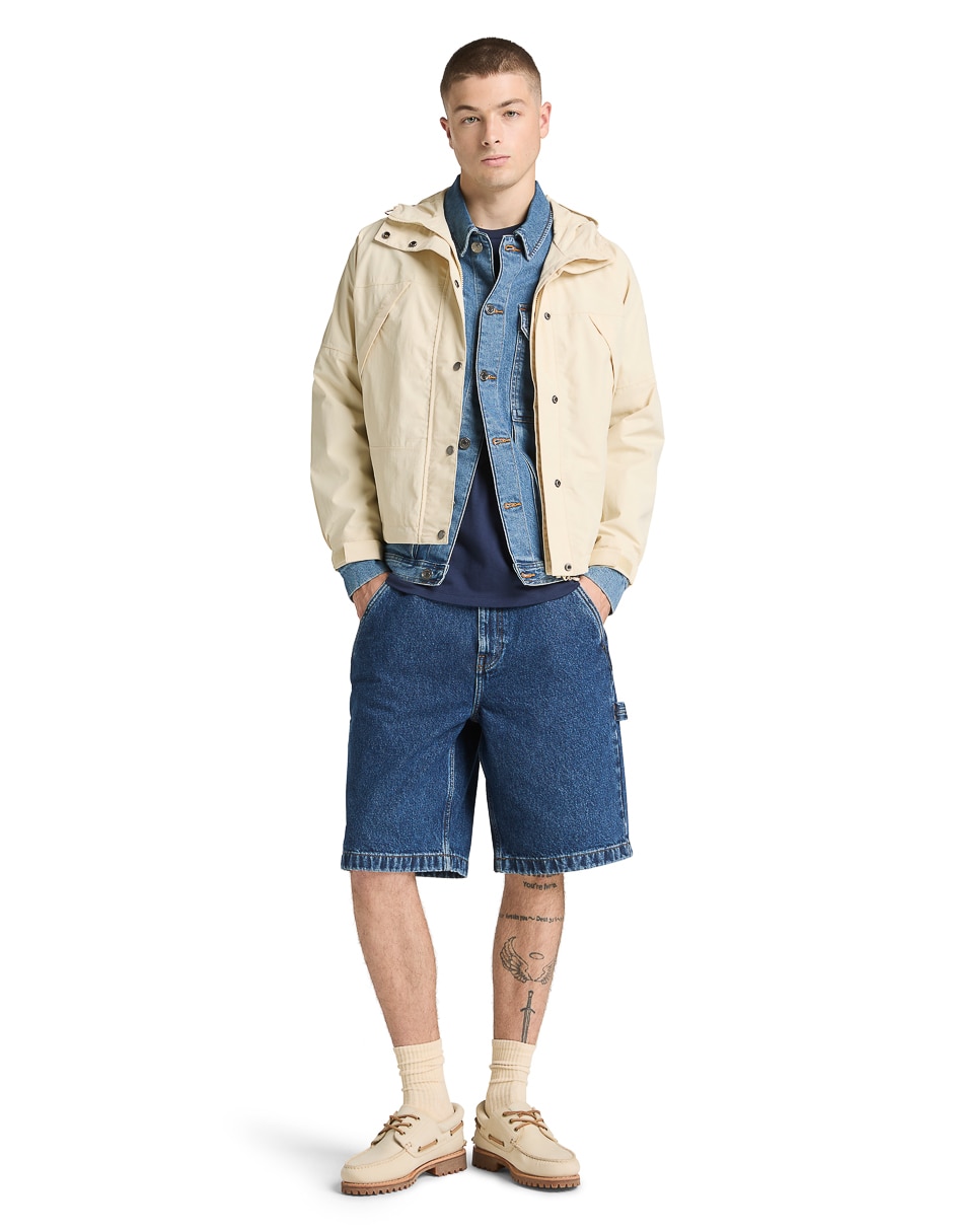 Chamarra bomber impermeable con bolsillos para hombre 5