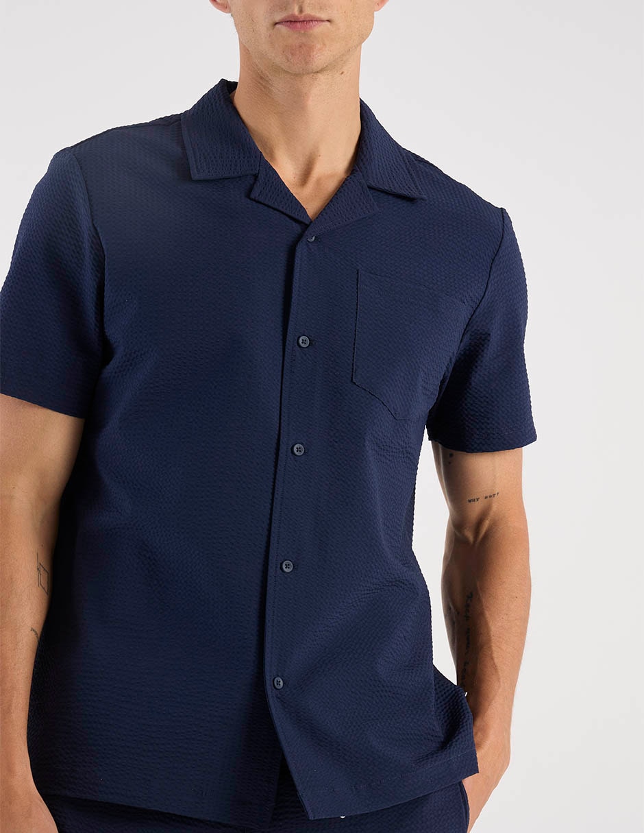Camisa casual manga corta para hombre 5