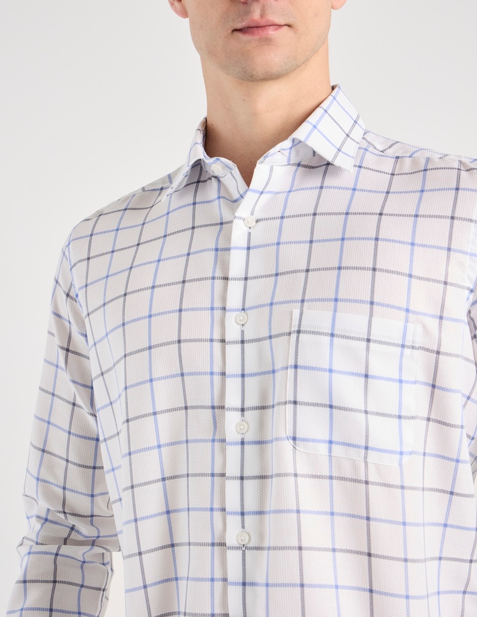 Camisa casual de algodón manga larga para hombre 4
