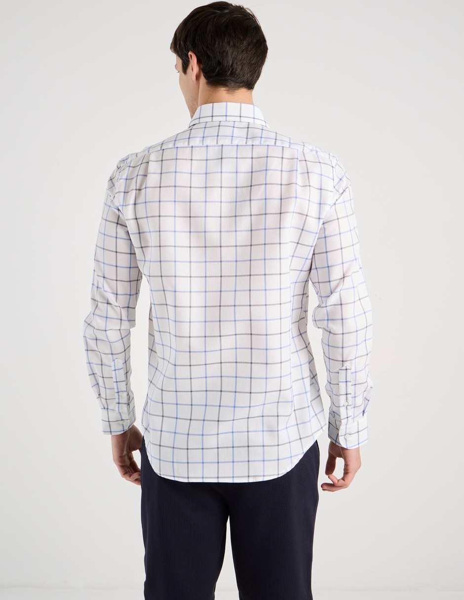 Camisa casual de algodón manga larga para hombre 6