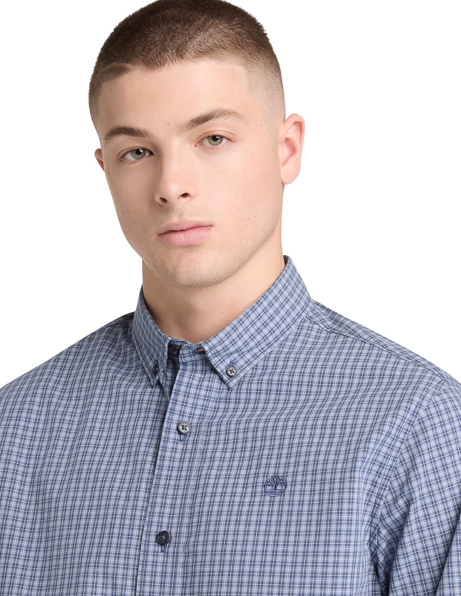 Camisa casual de algodón manga larga para hombre 3
