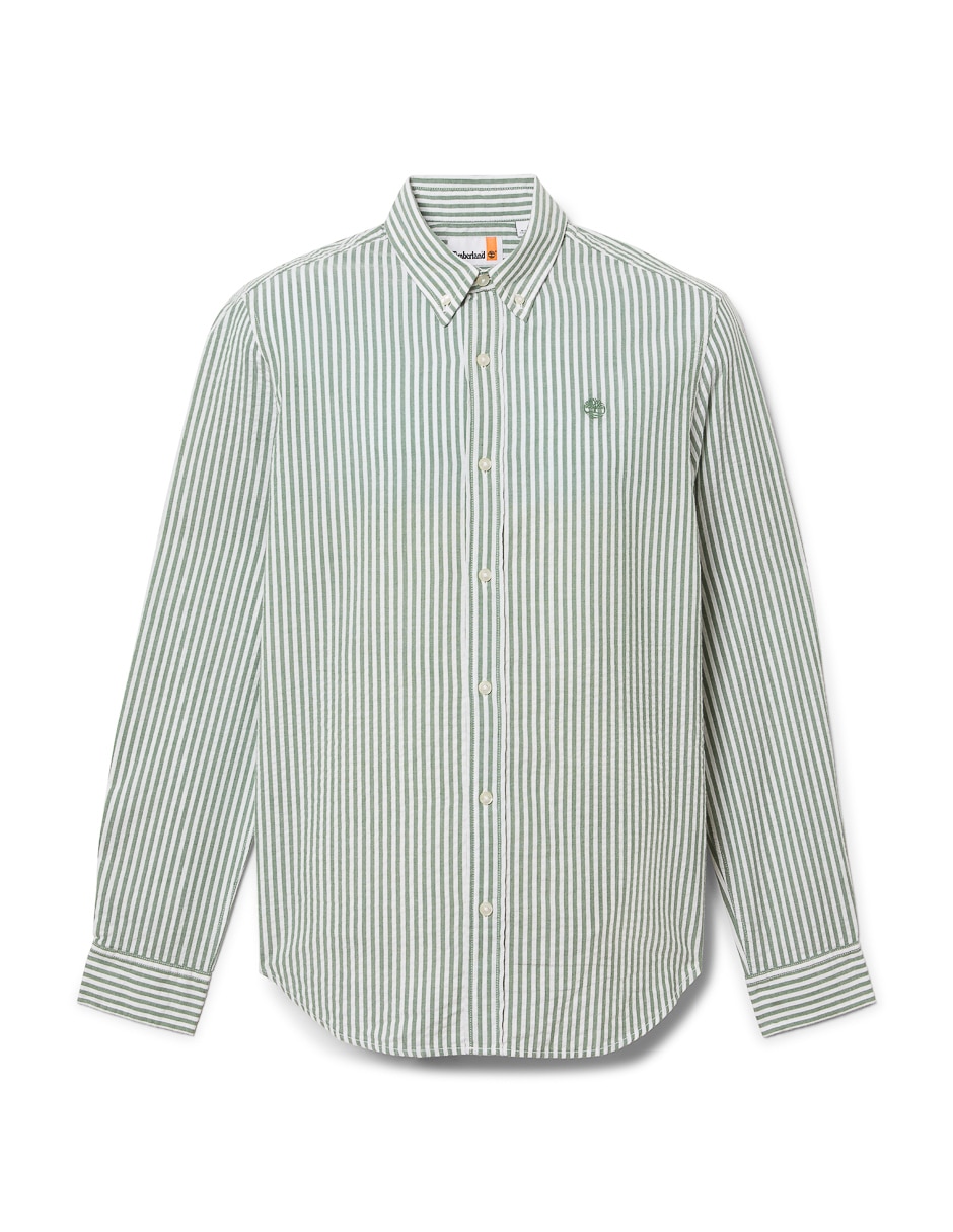 Camisa casual de algodón manga larga para hombre 2