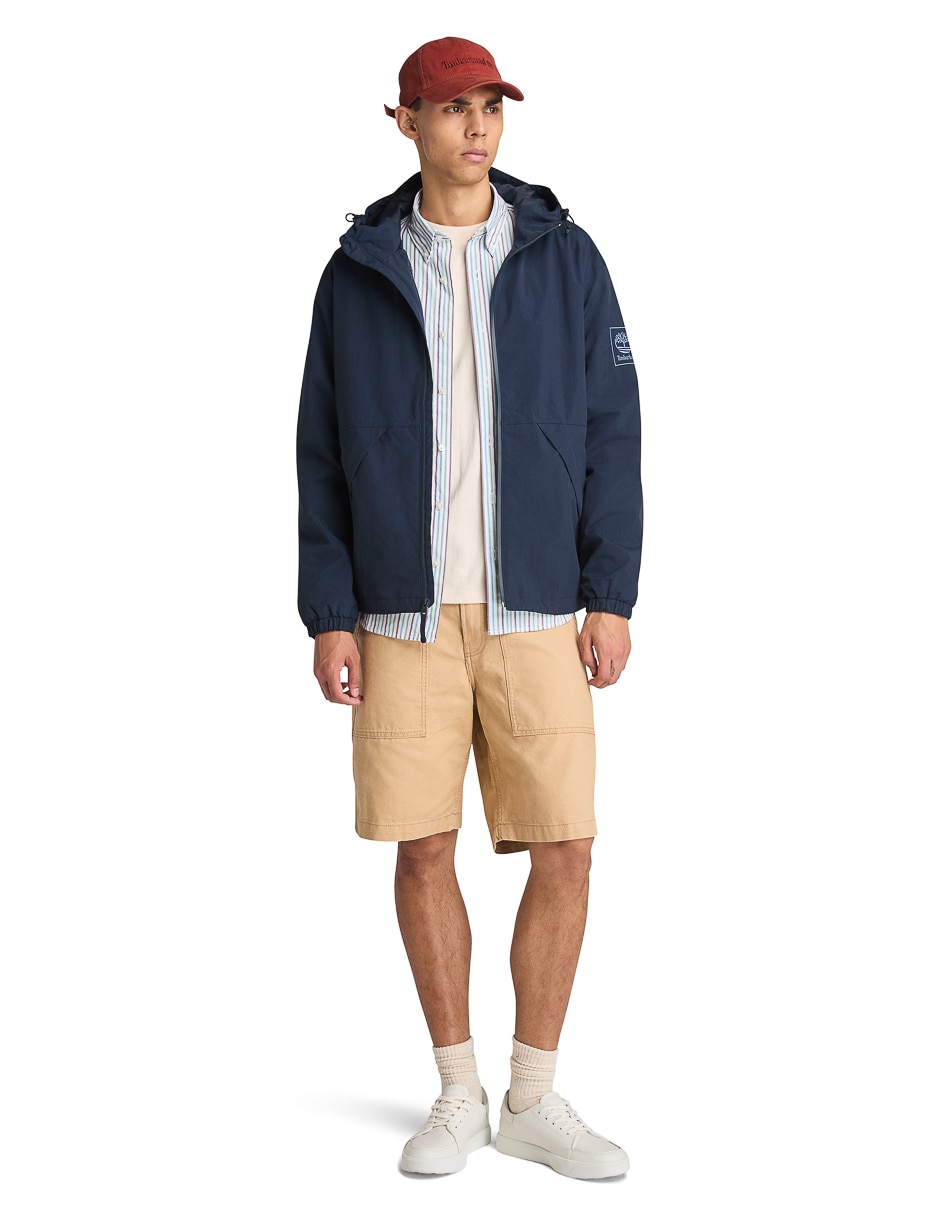 Chamarra casual impermeable con bolsillos para hombre 2