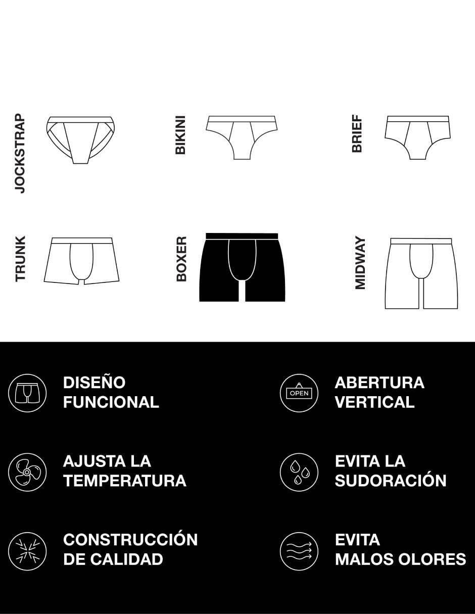 Bóxer brief unnder "de" poliamida "para hombre" 1 "piezas" (si aplica)