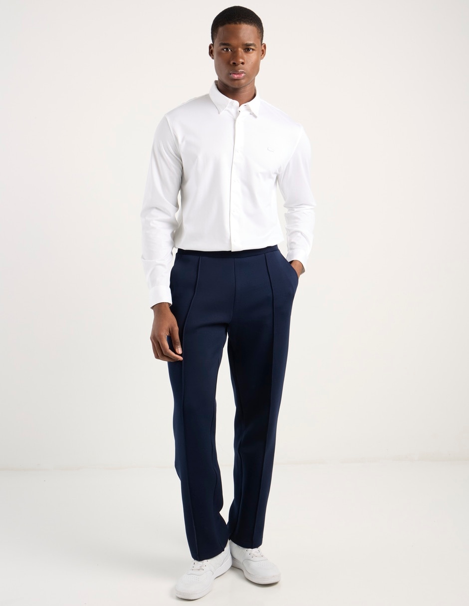 Camisa business casual de algodón manga larga para hombre 3