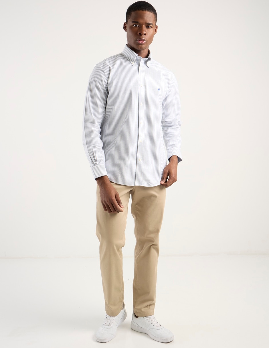 Camisa casual de algodón manga larga para hombre 3