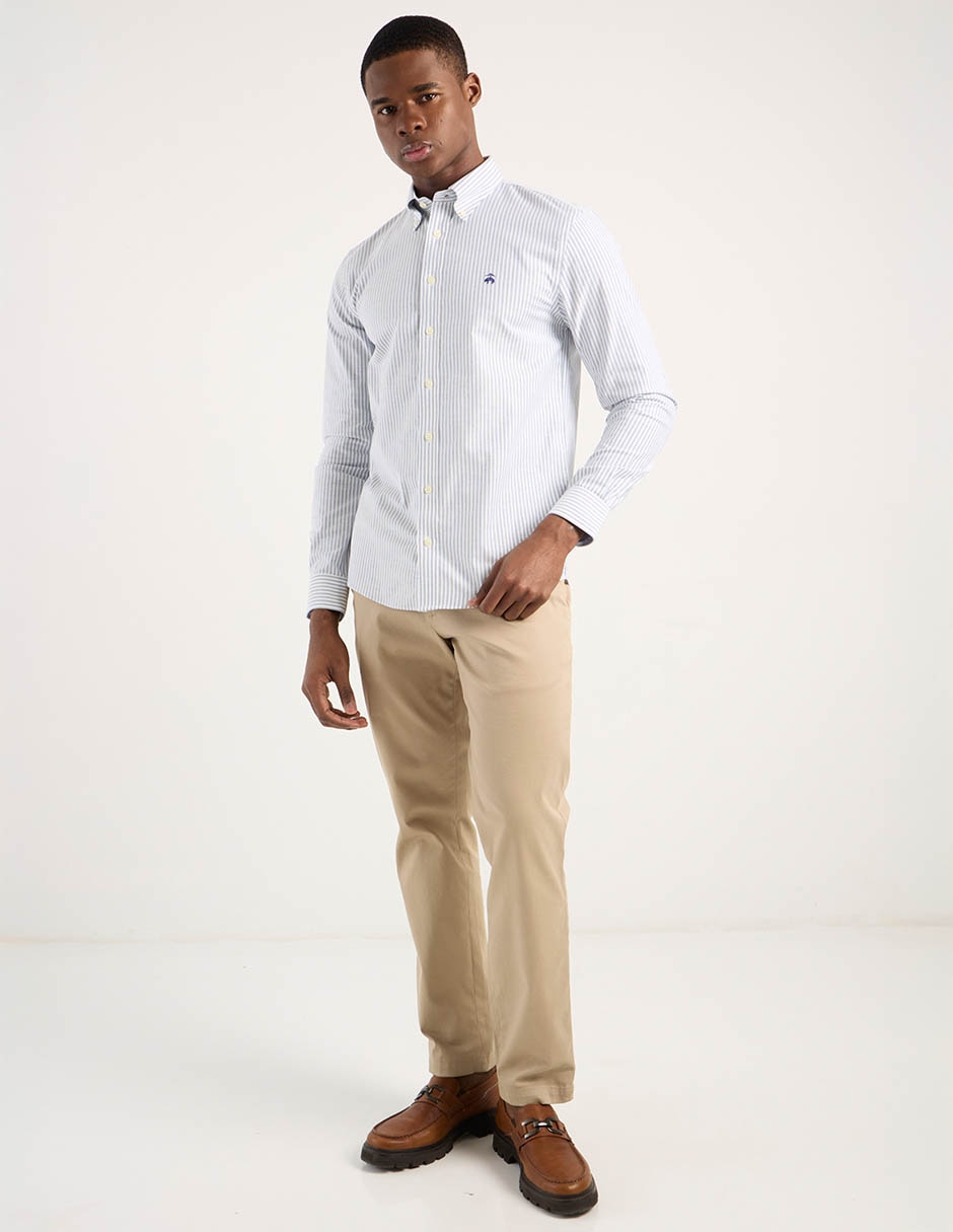 Camisa casual de algodón manga larga para hombre 3