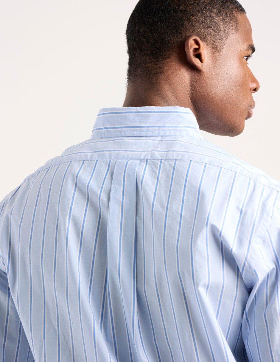 Camisa casual de algodón manga larga para hombre 5