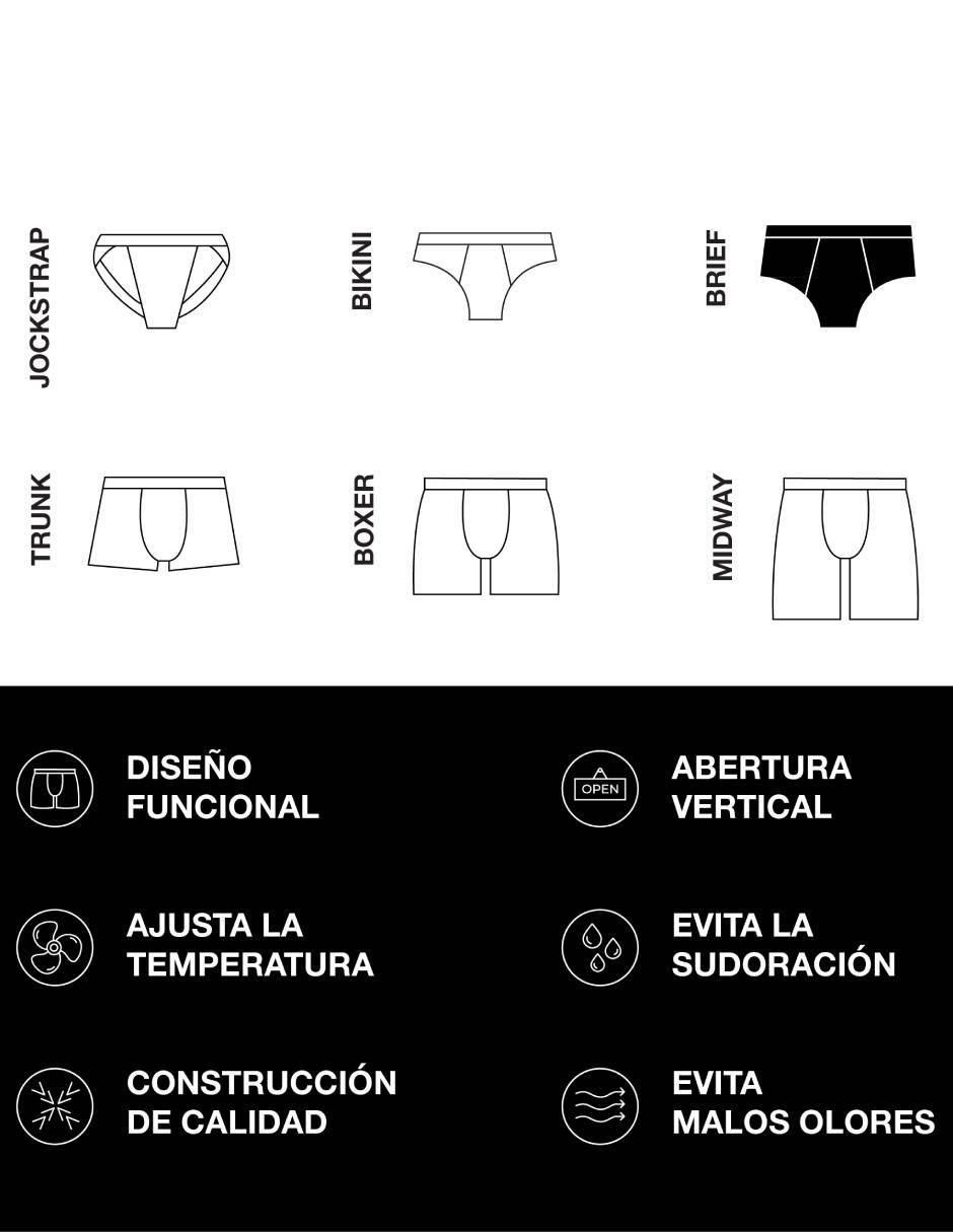 Trusa unnder "de" poliamida "para hombre" 1 "piezas" (si aplica)