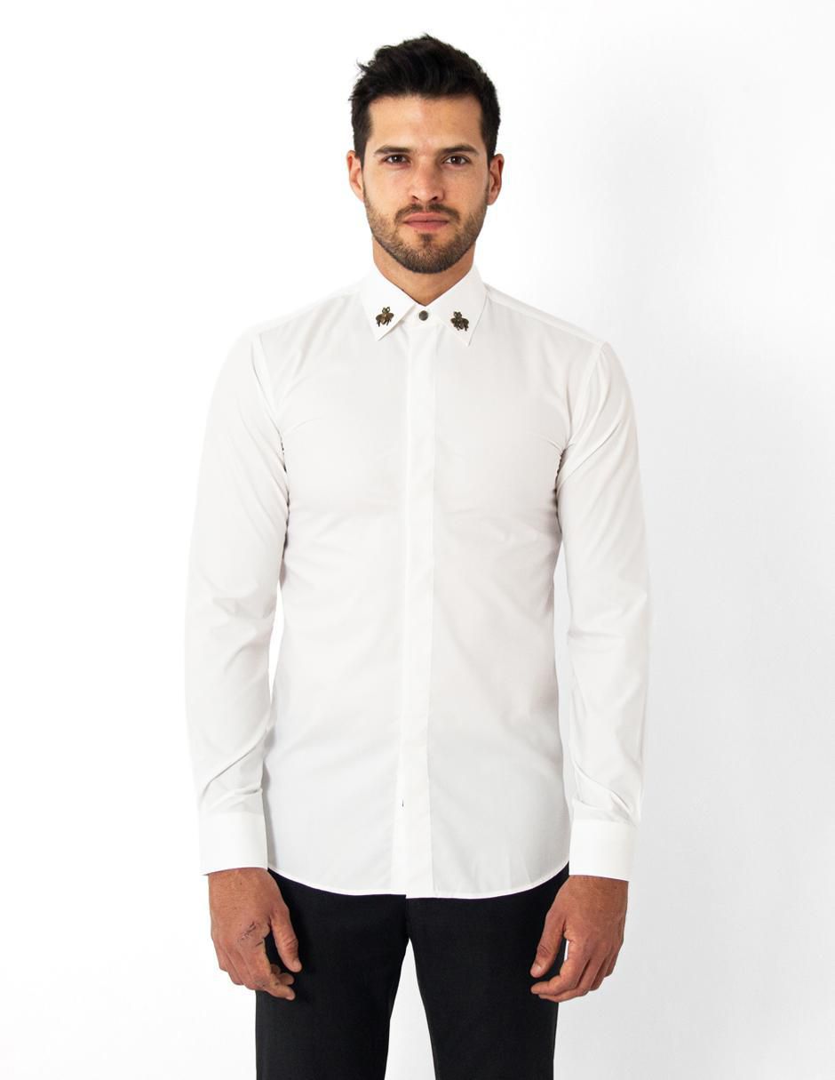 Camisa business casual de bambú manga larga para hombre Camisa business casual de bambú manga larga para hombre
