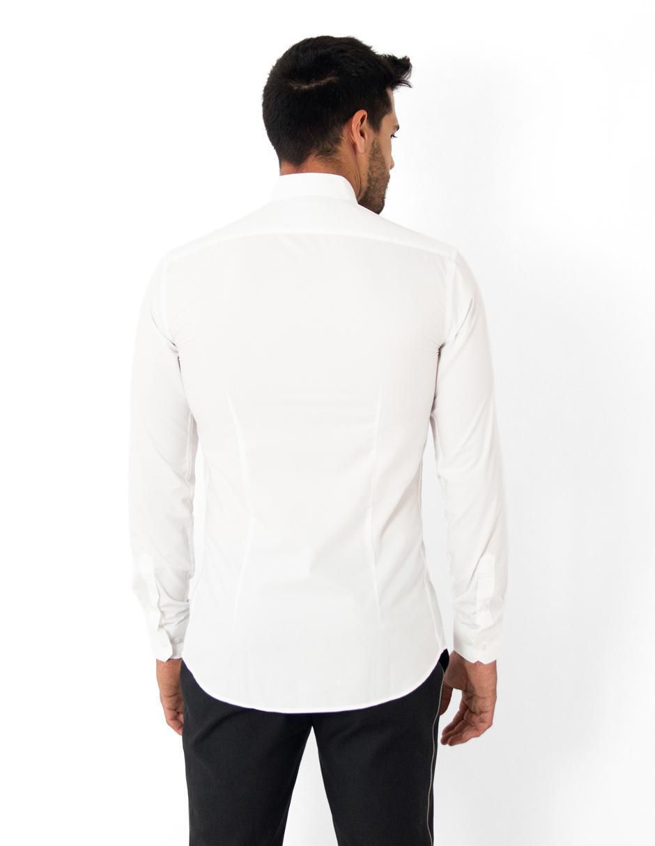 Camisa business casual de bambú manga larga para hombre 2