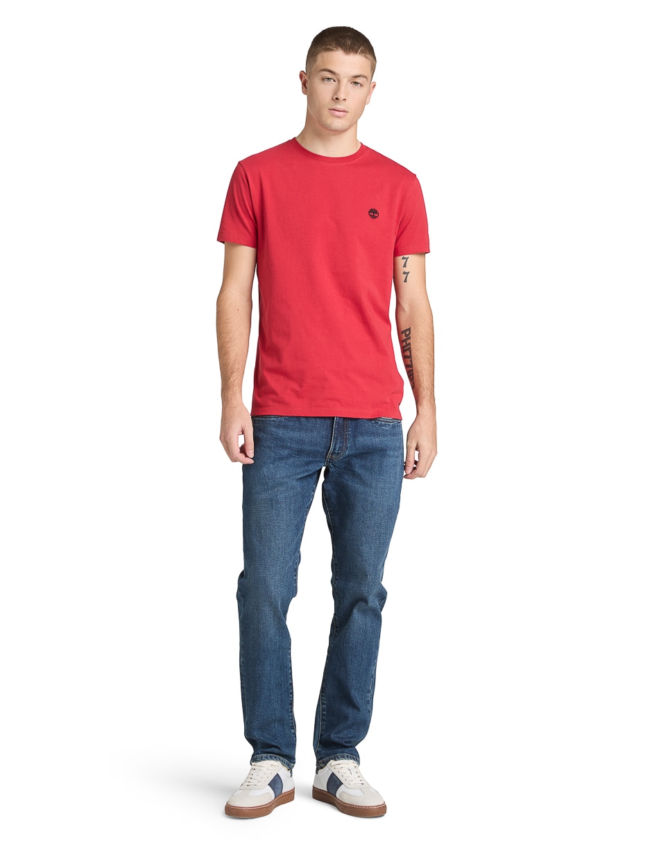 Playera tee cuello redondo para hombre 6
