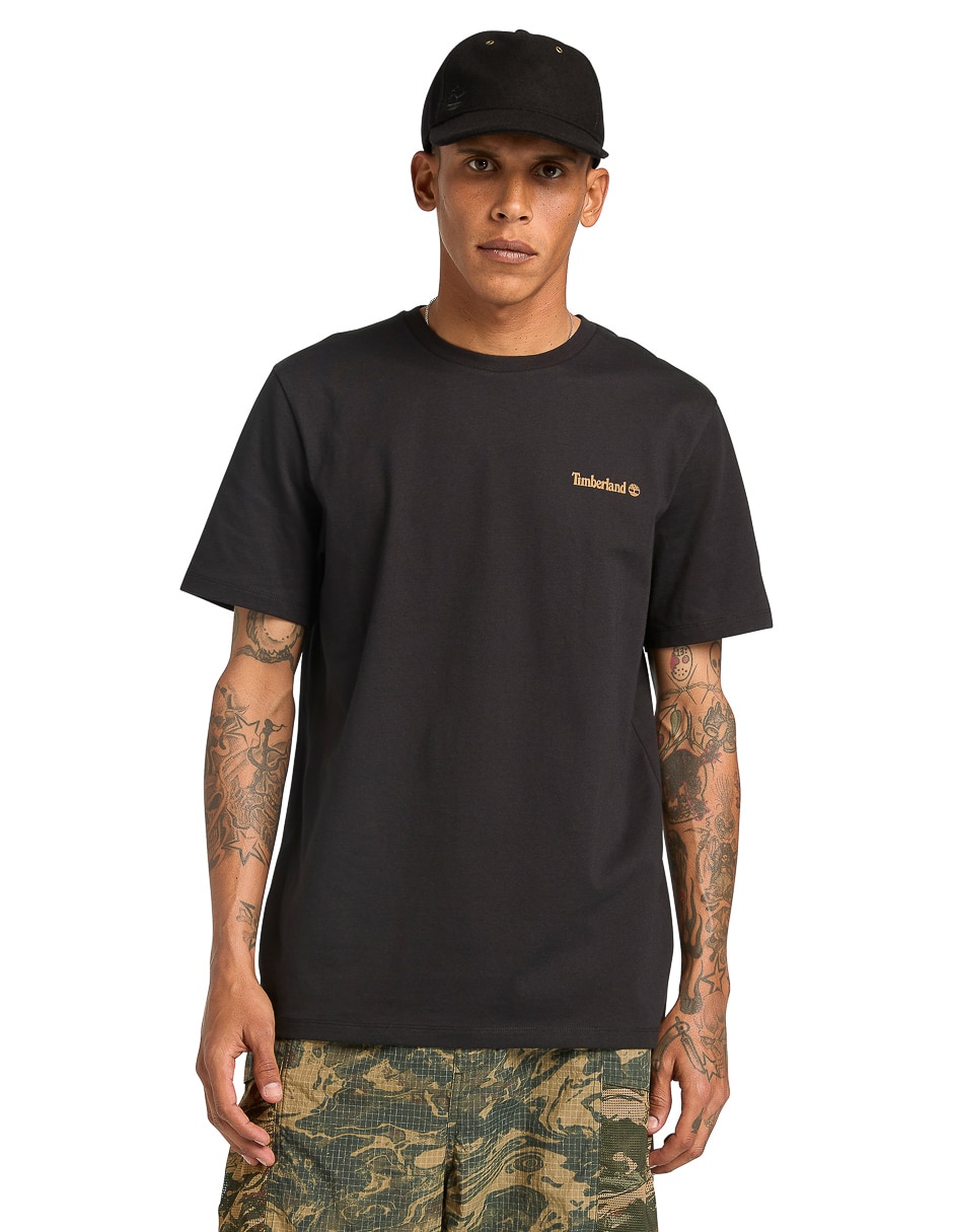 Playera tee cuello redondo para hombre