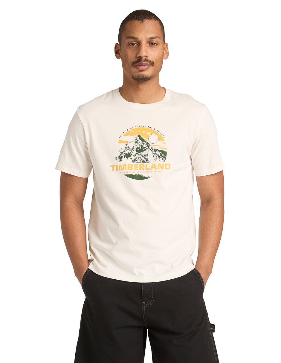 Playera tee cuello redondo para hombre