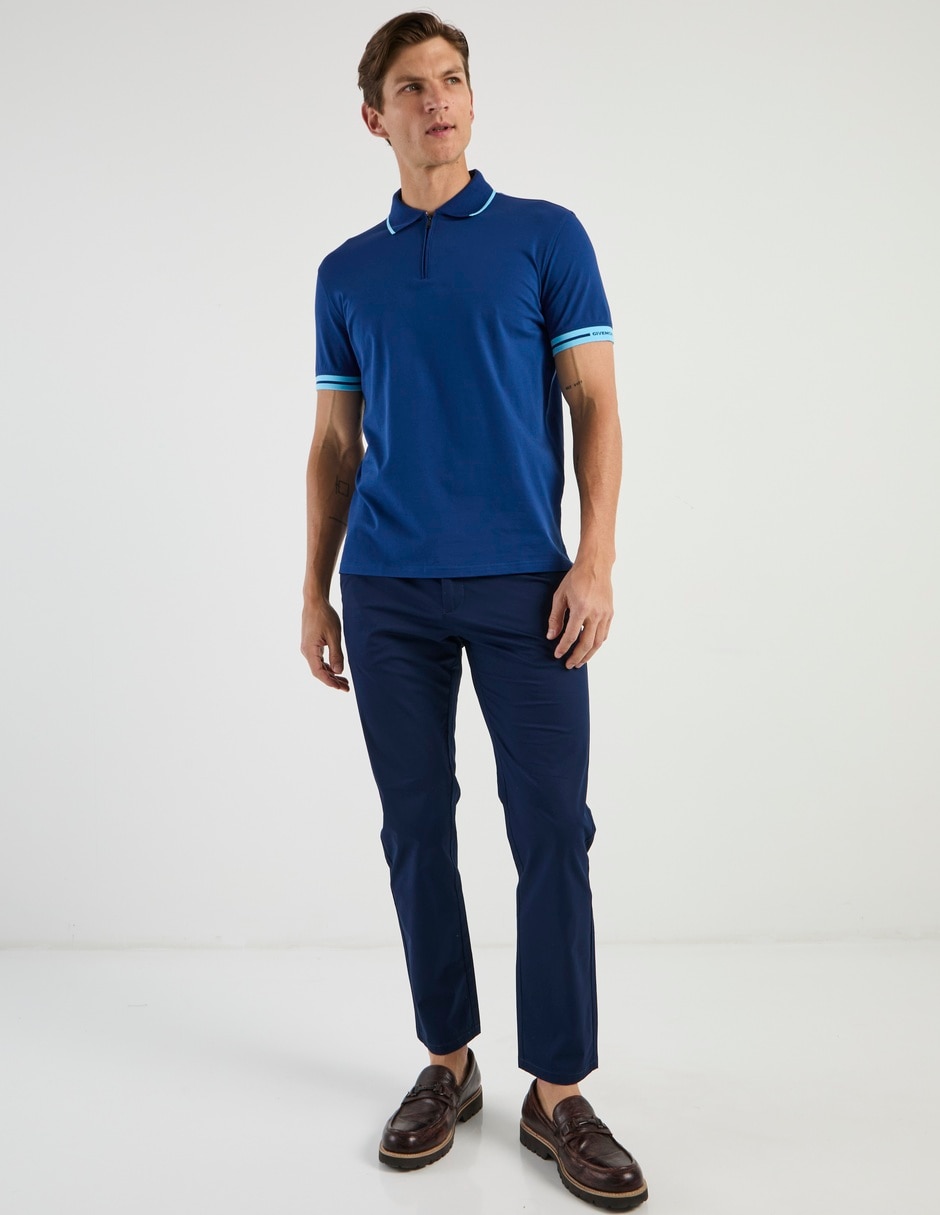 Pantalón casual chino slim de algodón para hombre 3