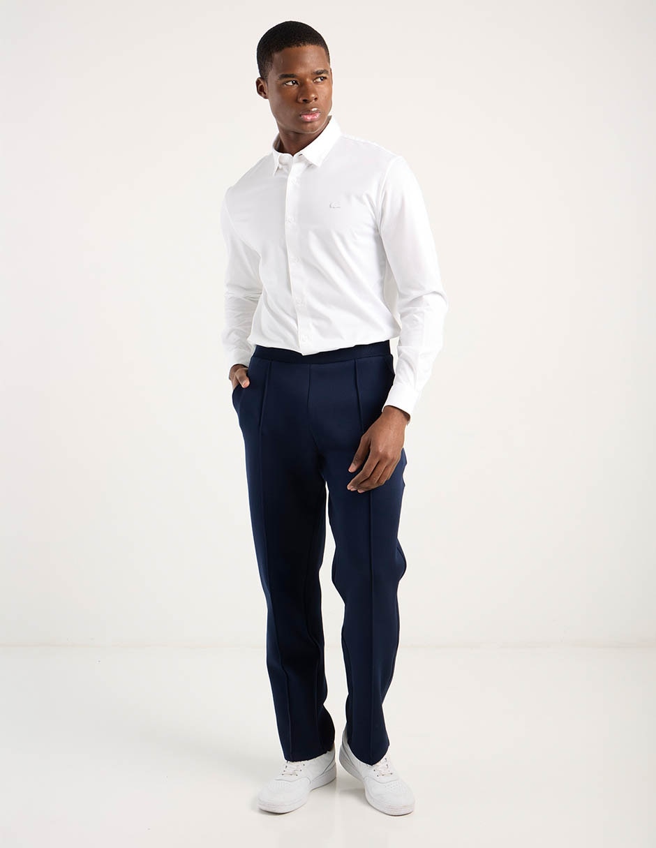Pants regular con elástico para hombre 3