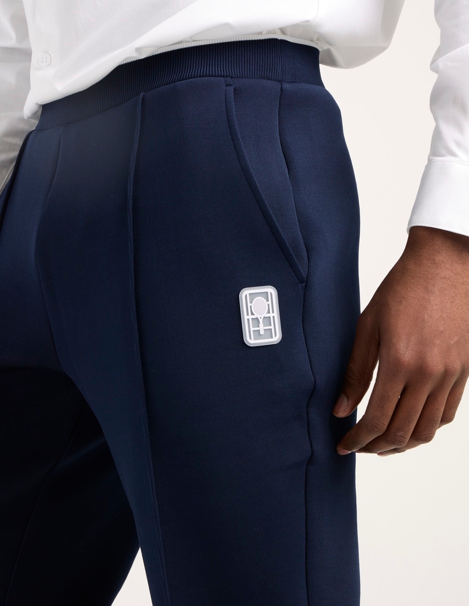 Pants regular con elástico para hombre 4