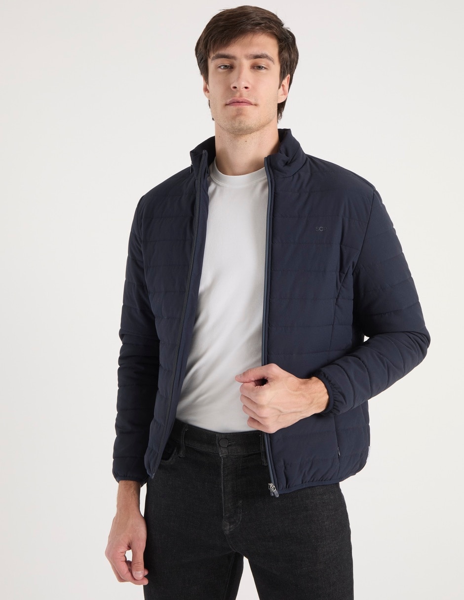 Chamarra capitonada con bolsillos para hombre Chamarra capitonada con bolsillos para hombre
