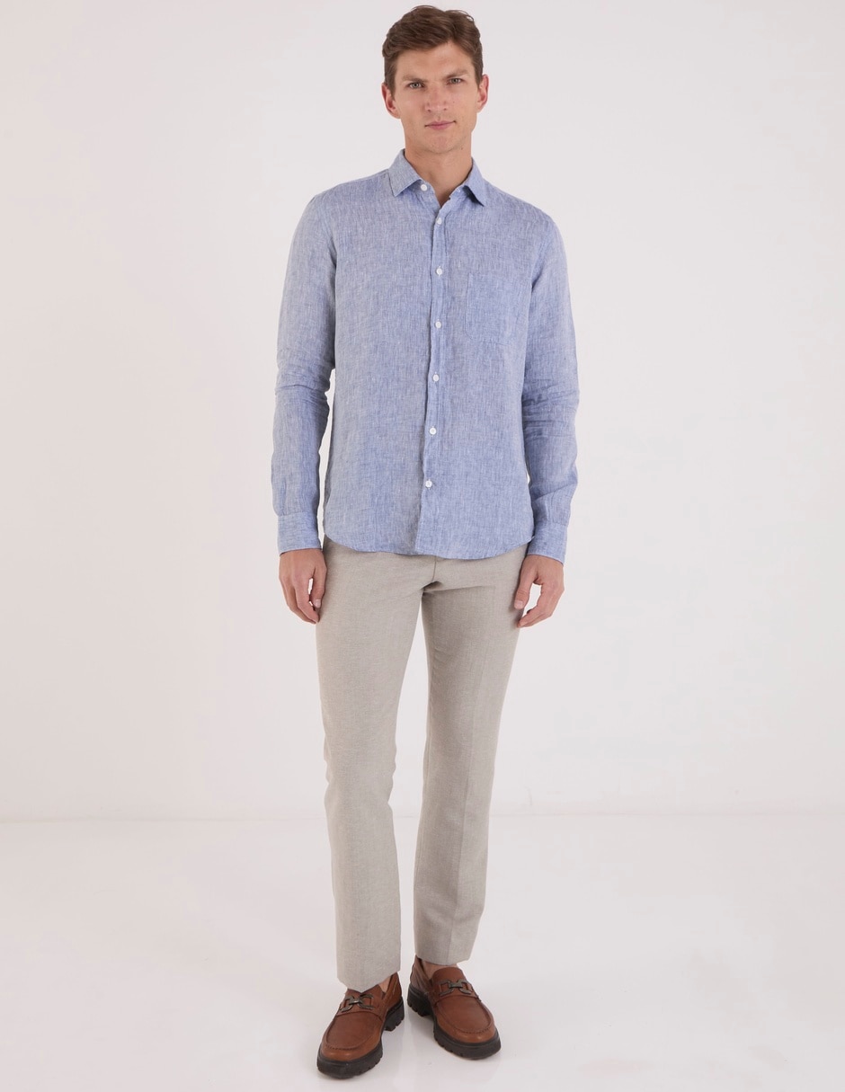 CAMISA SCAPPINO CSMO00, M, AZUL OBSCURO