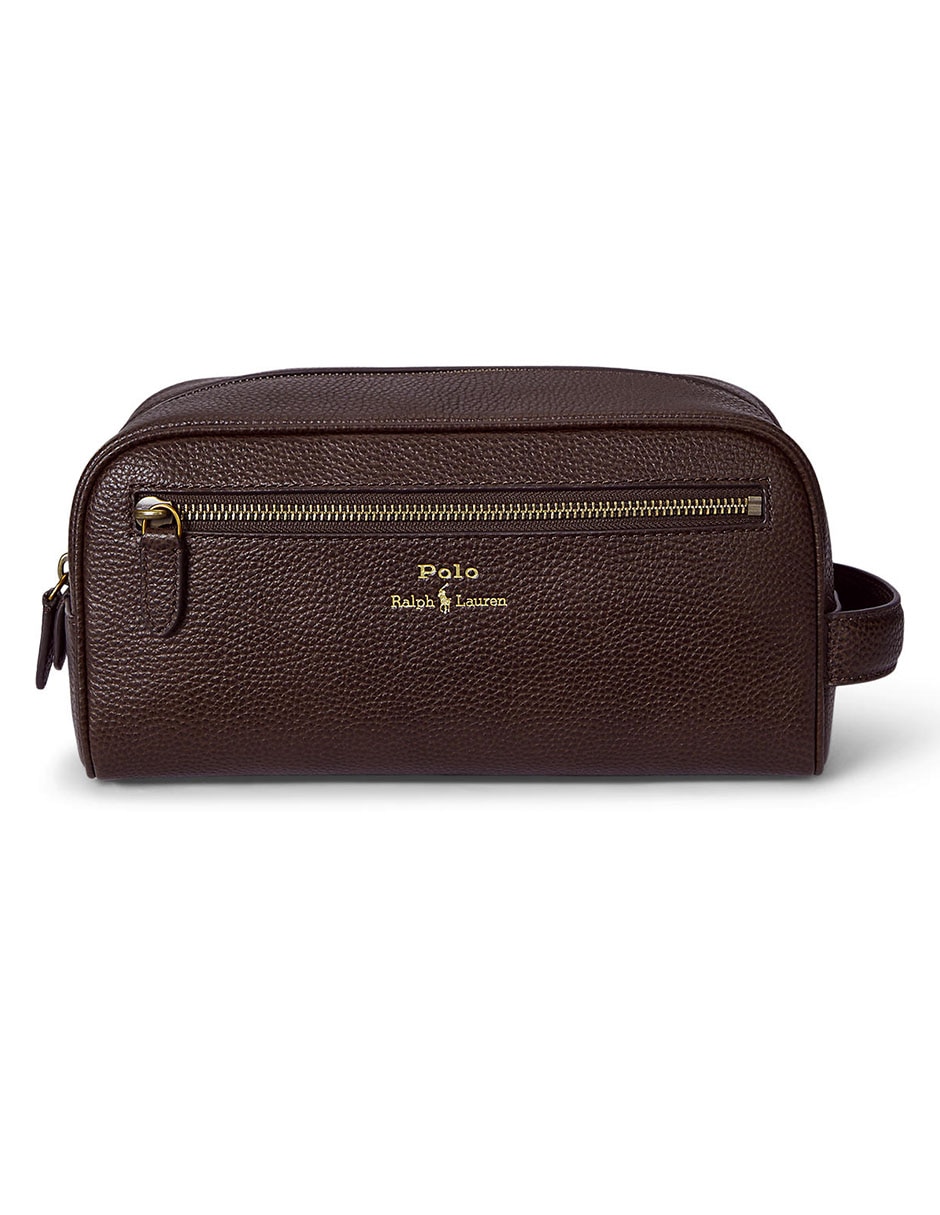 Bolsa neceser de piel bovino para hombre